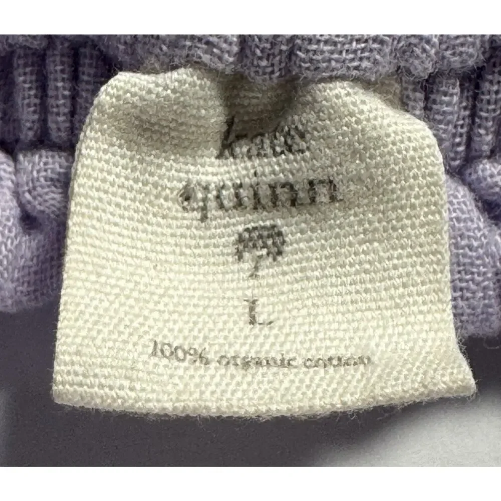 Kate Quinn Baby Girl Lavender Bow Headband Size L 100% Organic Cotton